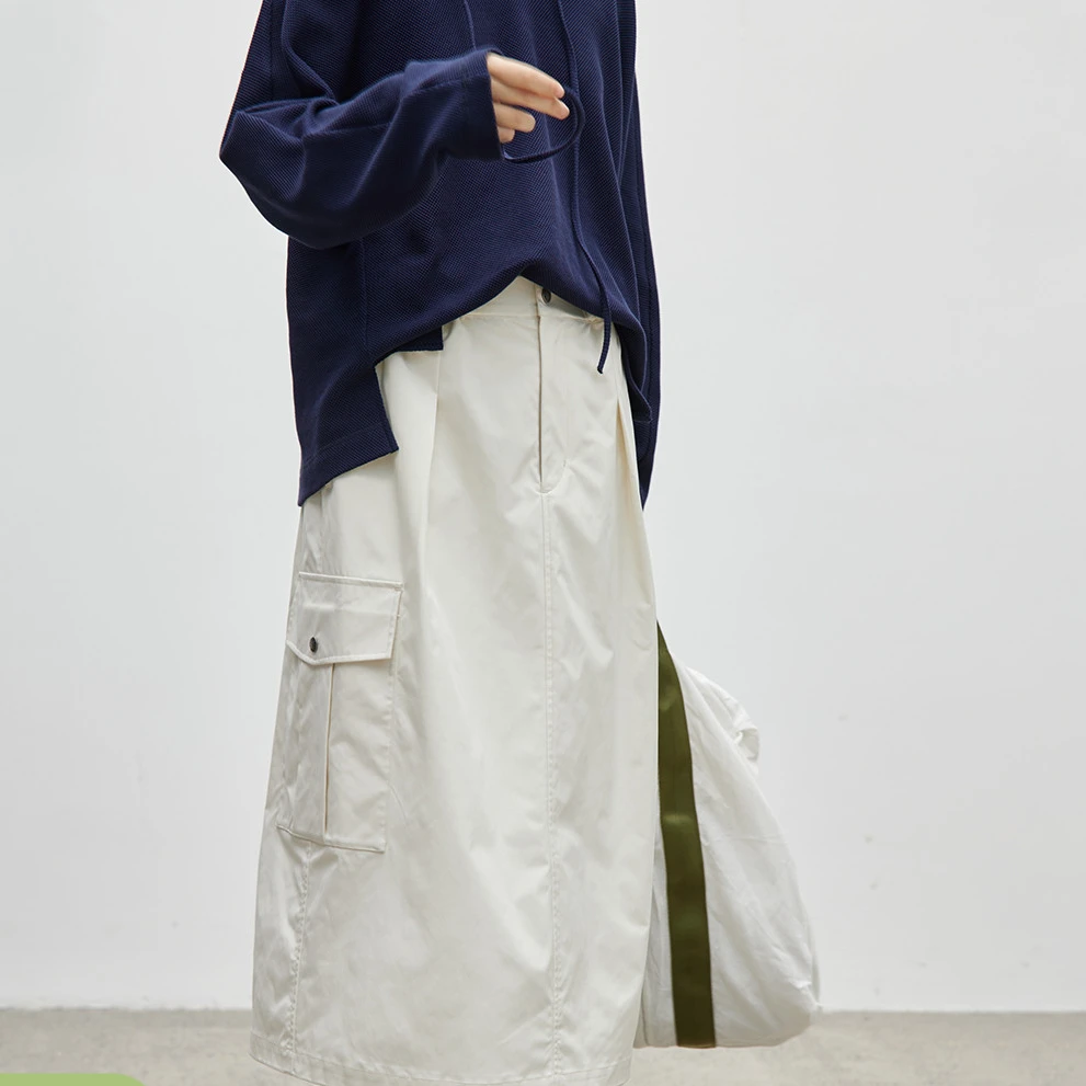 【暮光半身裙】步履不停 秋季显瘦小A型工装口袋半身裙小个子长裙