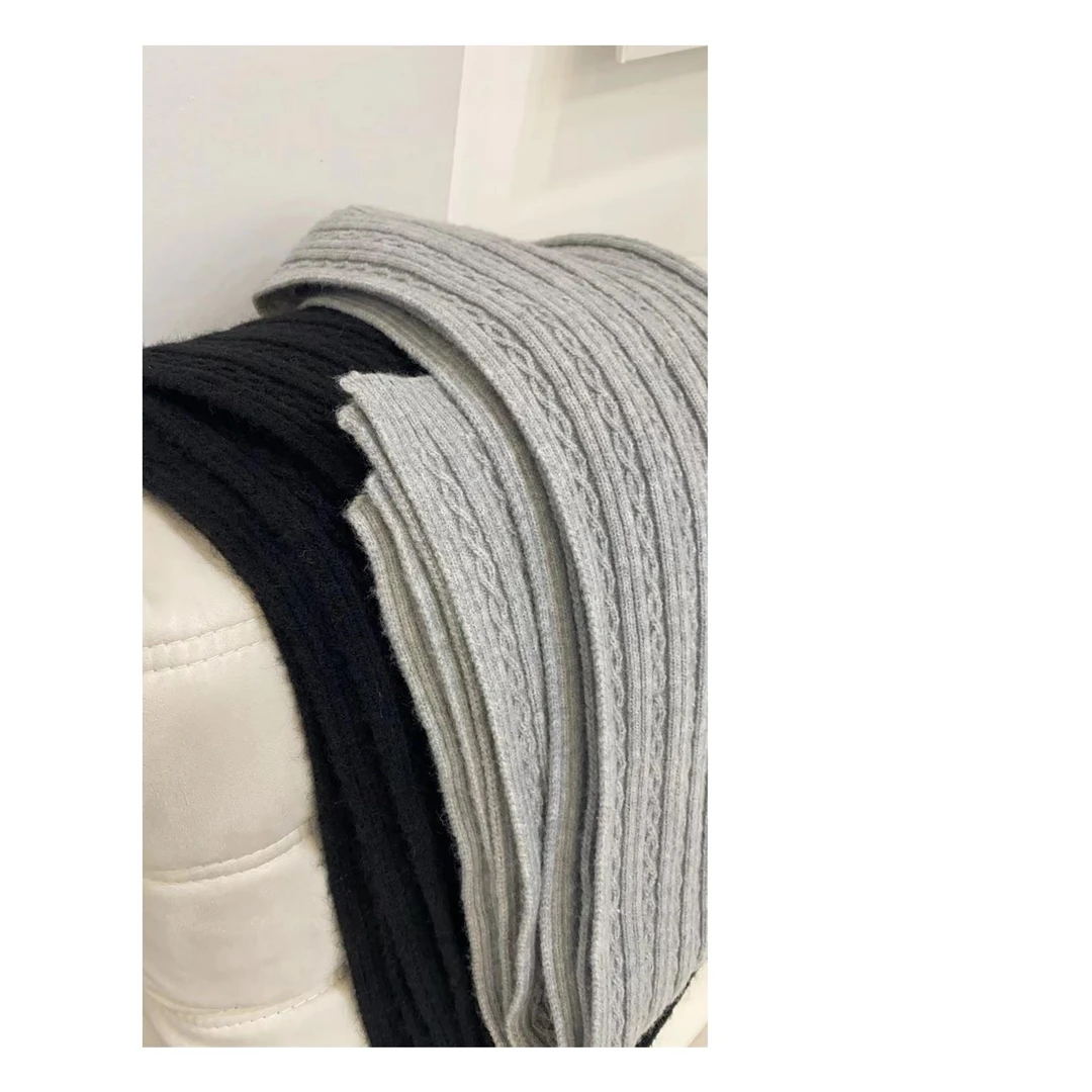 2025秋冬【气质加倍】超长款加厚绞花披肩围巾