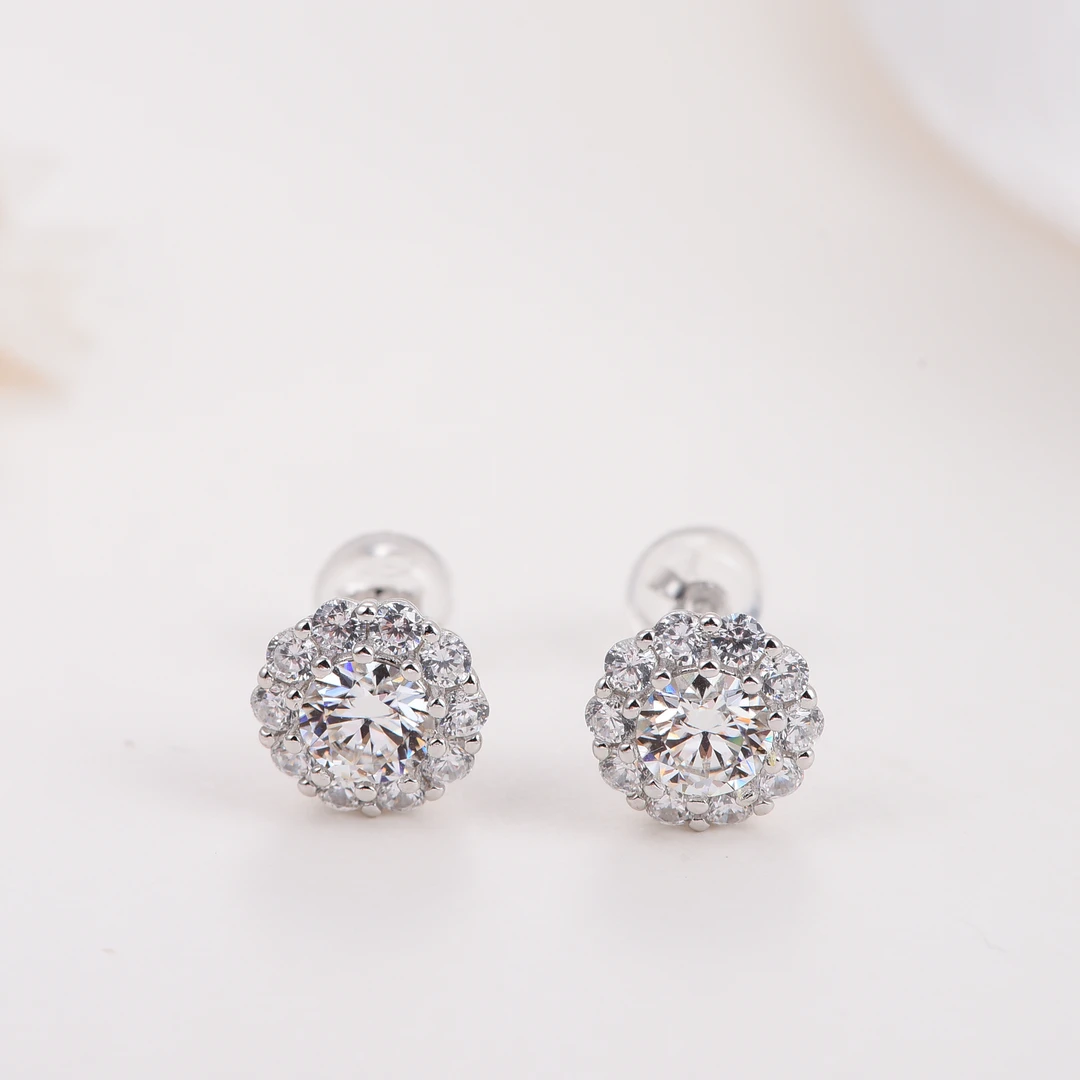 【VM】 满天星耳钉 0.5ct 1.0ct 女款耳钉