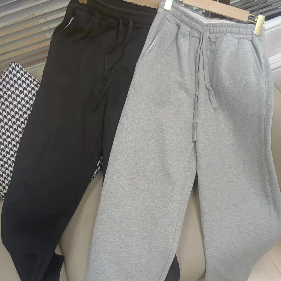 时尚百搭加绒抽绳休闲卫裤#1244