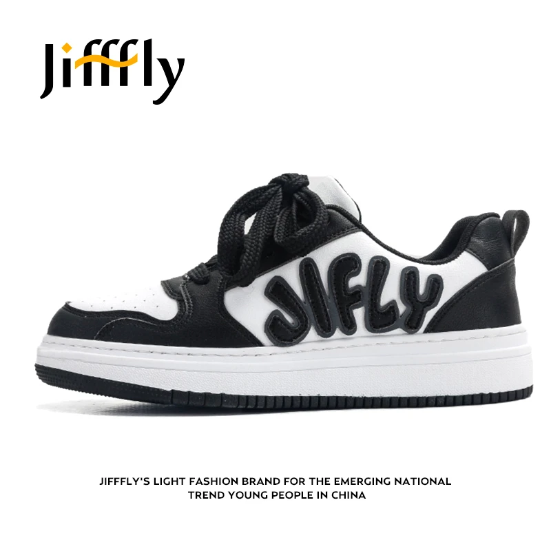 Jifffly情侣同款低帮面包鞋学生小白鞋百搭软底潮鞋时尚板鞋秋季