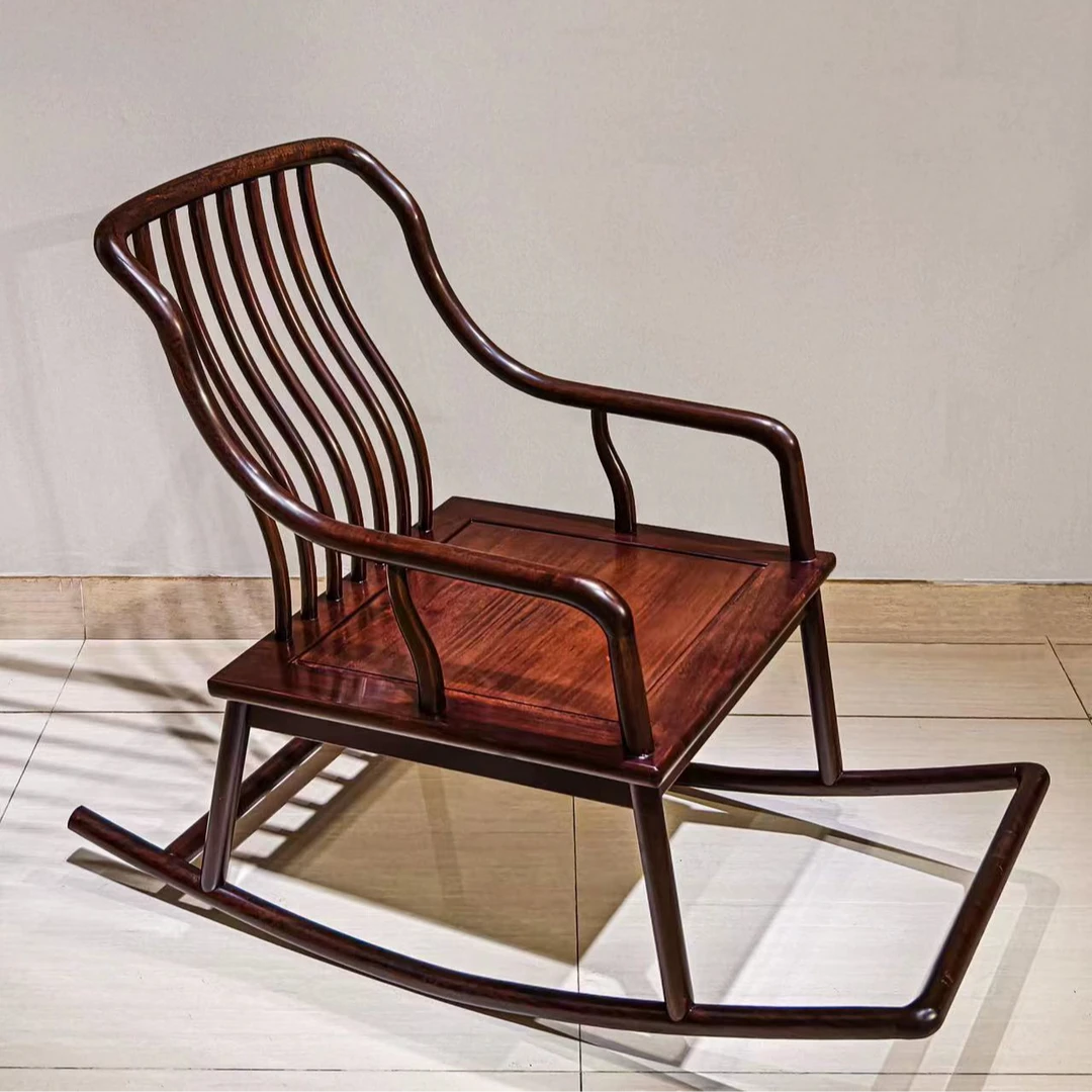 新中式实木摇摇椅厂家直销高档高端简约大气定制（大庆）