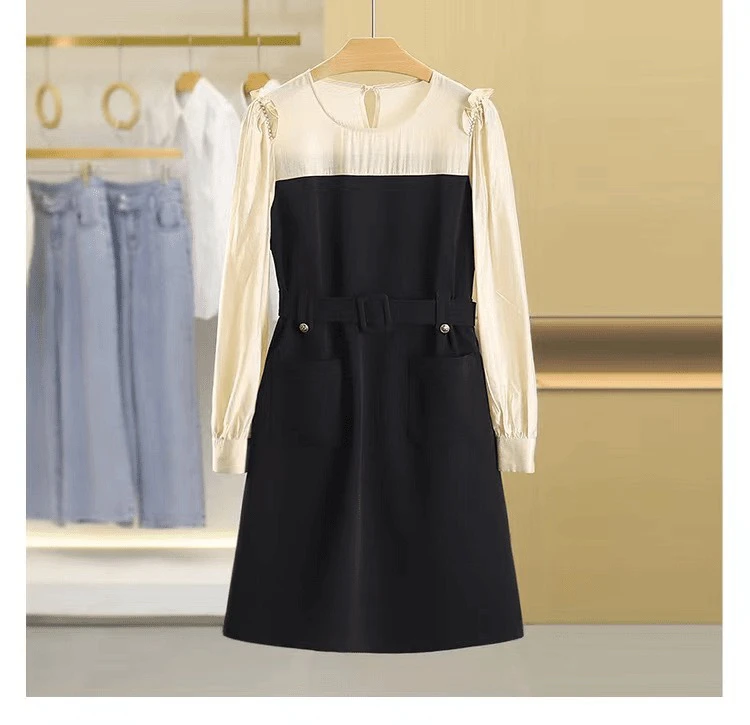 1919  黑色赫本风法式高级感气质裙子