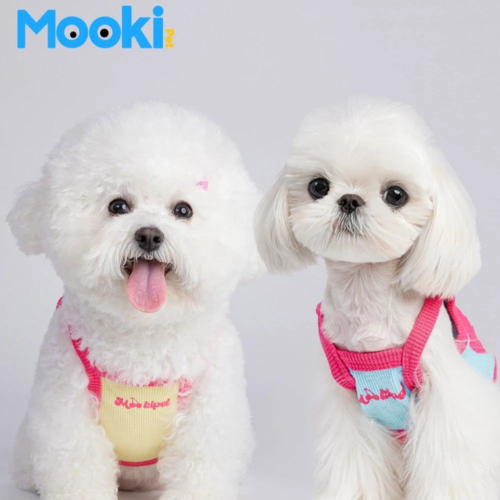 mookipet宠物狗狗衣服春夏薄款小狗比熊小型犬法斗猫无袖背心