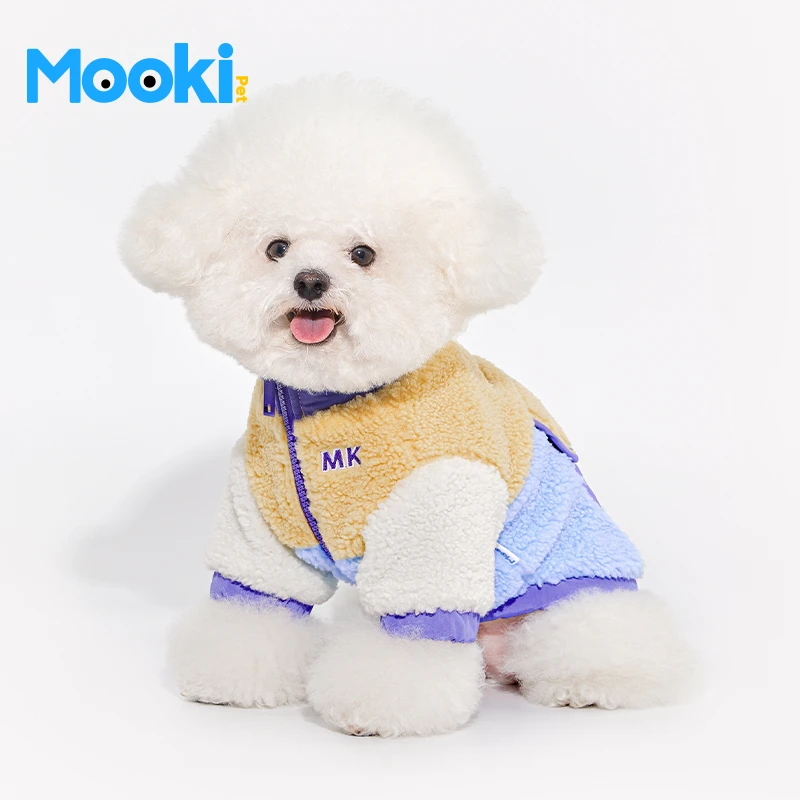 mookipet泰迪狗狗冬季衣服毛绒宠物服饰冬装新款保暖棉服外套