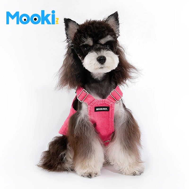 mookipet猫猫狗狗宠物春夏撞色潮流牵引背带设计感可爱舒适