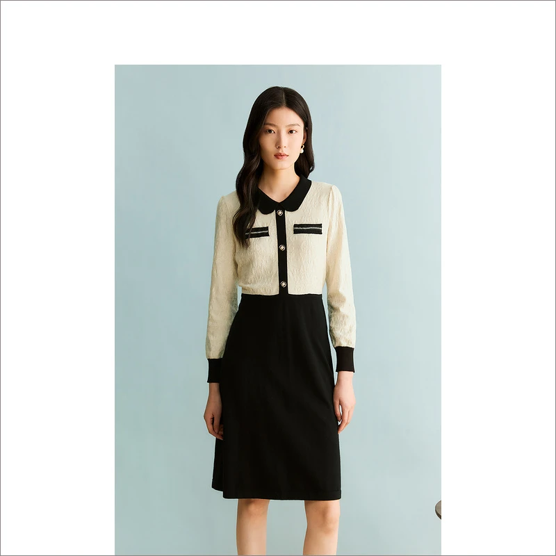 YINER-音儿奥莱秋季新款小香风显瘦时尚气质优雅连衣裙8C63306406