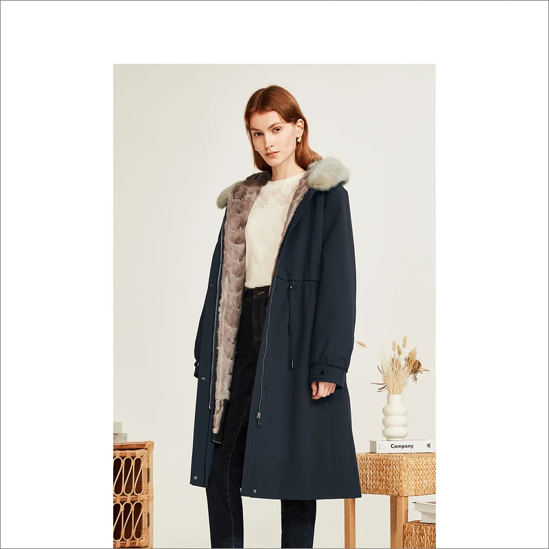 YINER音儿中长款冬季秋冬加厚呢克服外套8C63509396