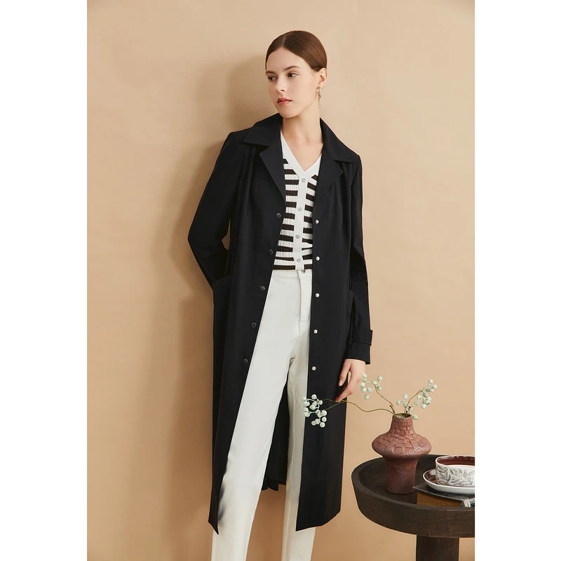 YINER音儿2024秋季新气质风衣时尚中长款秋冬百搭8C64307046