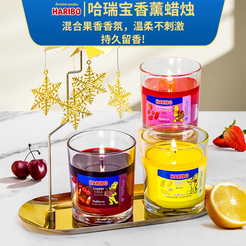 哈瑞宝香薰蜡烛天然水果香氛精油房间持久留香轻奢香氛摆件生日礼