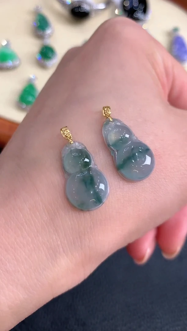 【闪购商品】翡翠吊坠18K金镶嵌f1多样性一件发货