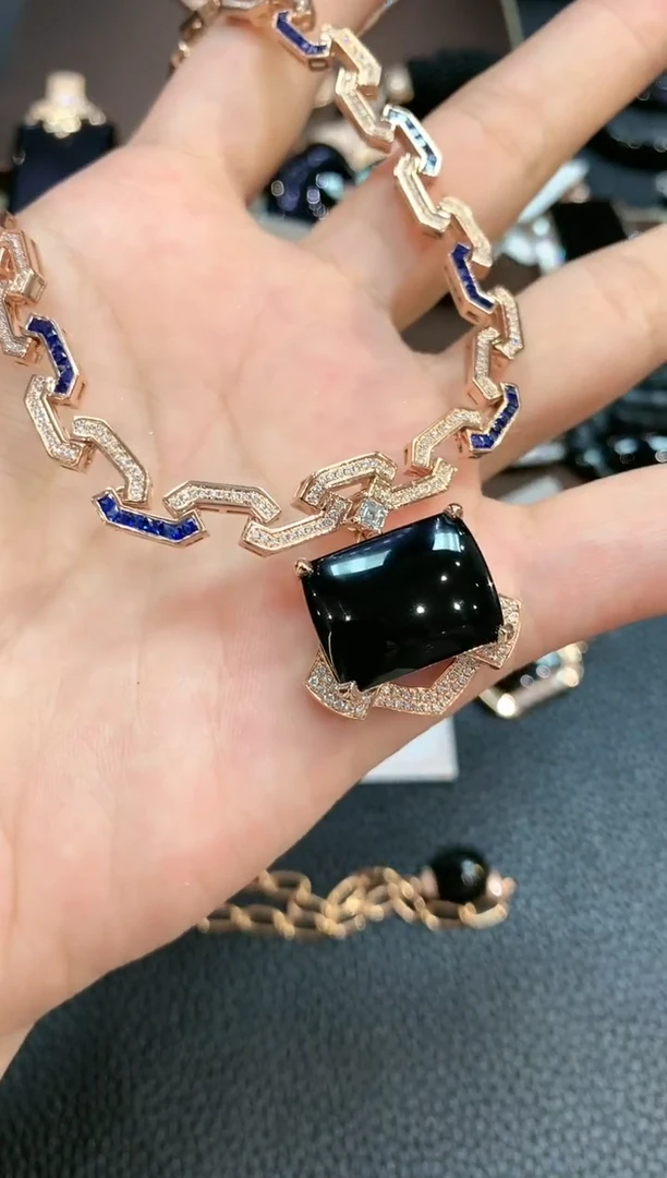 【闪购商品】翡翠套链18K金镶嵌n84不退换