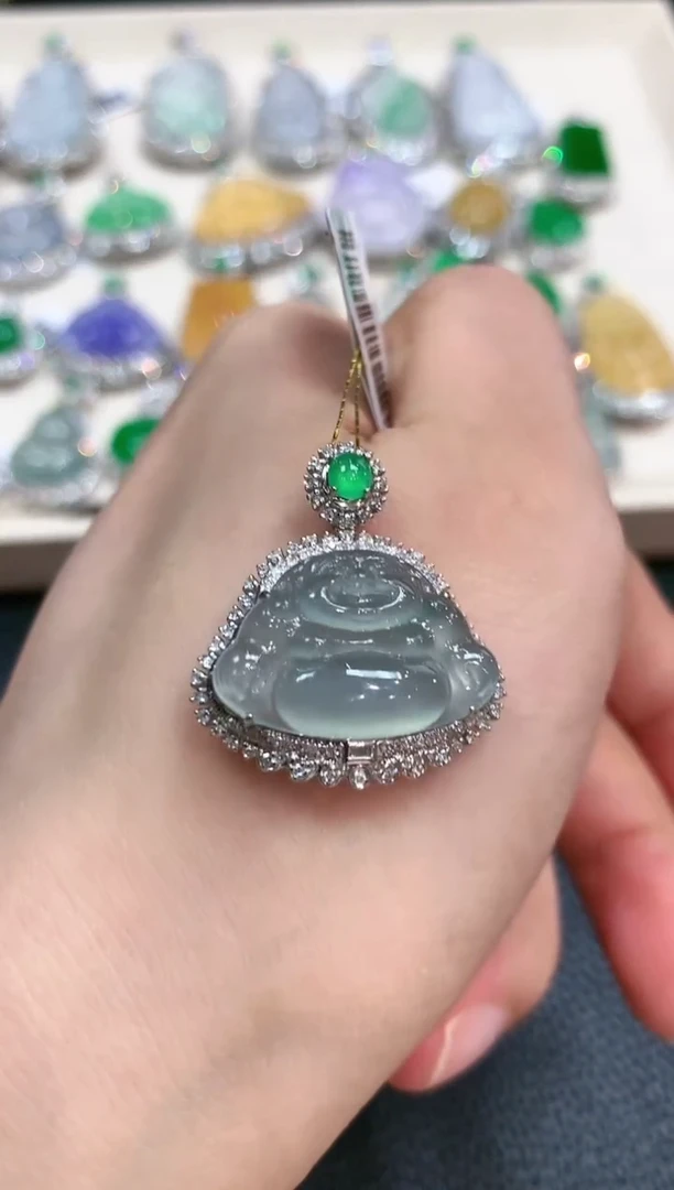 【闪购商品】翡翠吊坠(不含链)18K金镶嵌n20