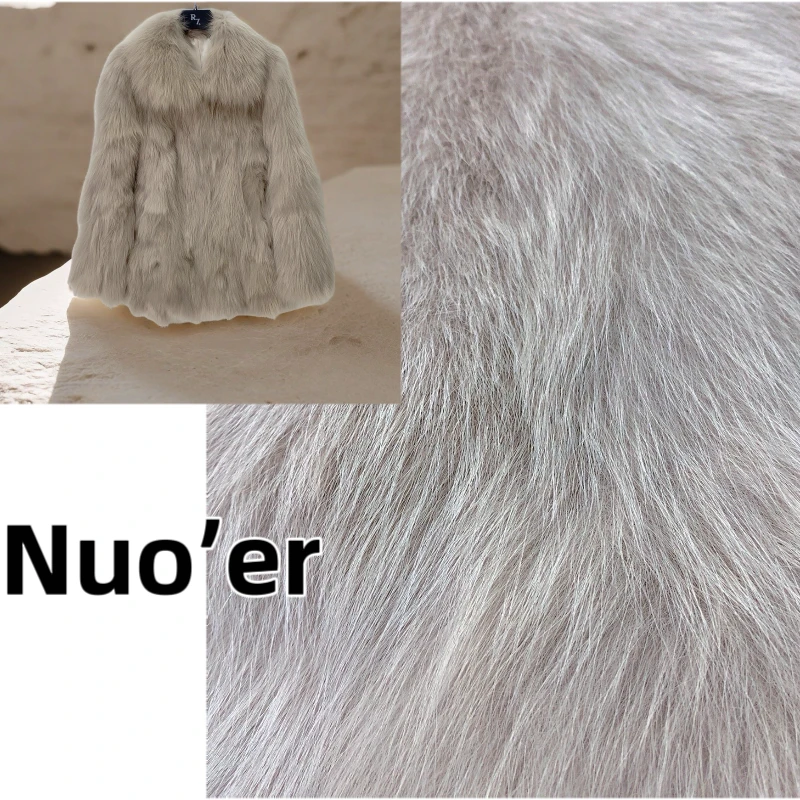 【Nuo'er】新款"神明少女"狐狸毛皮毛一体女中长款翻领显瘦年轻款