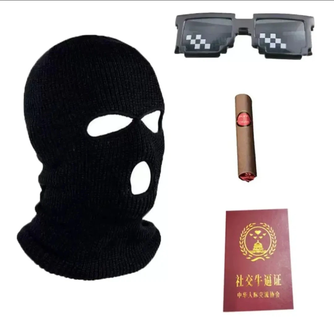 【大促销】反恐精英劫匪悍匪全脸搞怪劫匪摩托车头套面罩搞笑头套