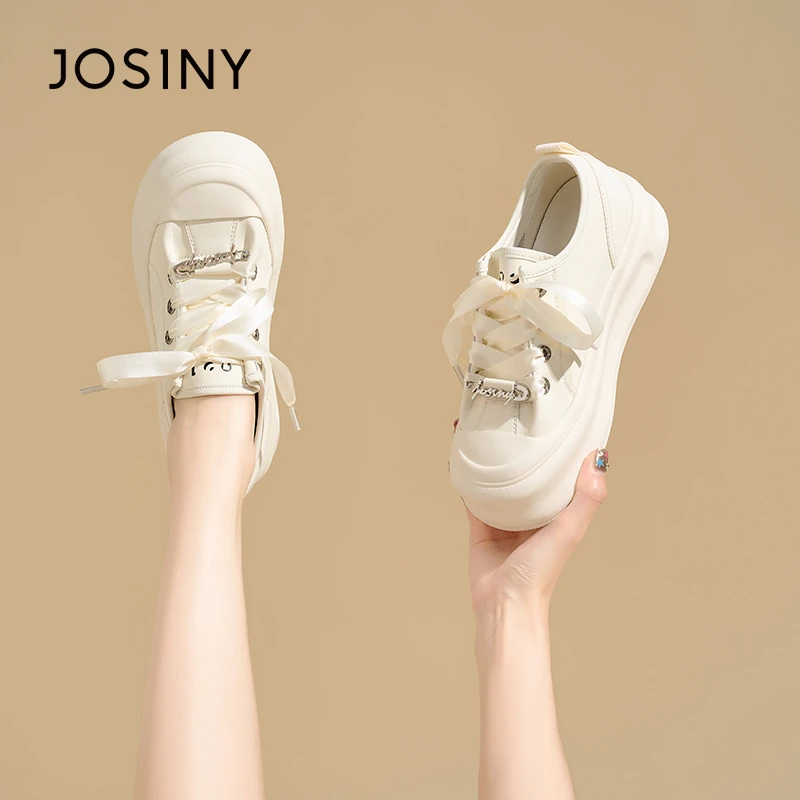 卓诗尼2024春夏季新款百搭休闲鞋板鞋女款小白鞋女鞋时尚帆布鞋女