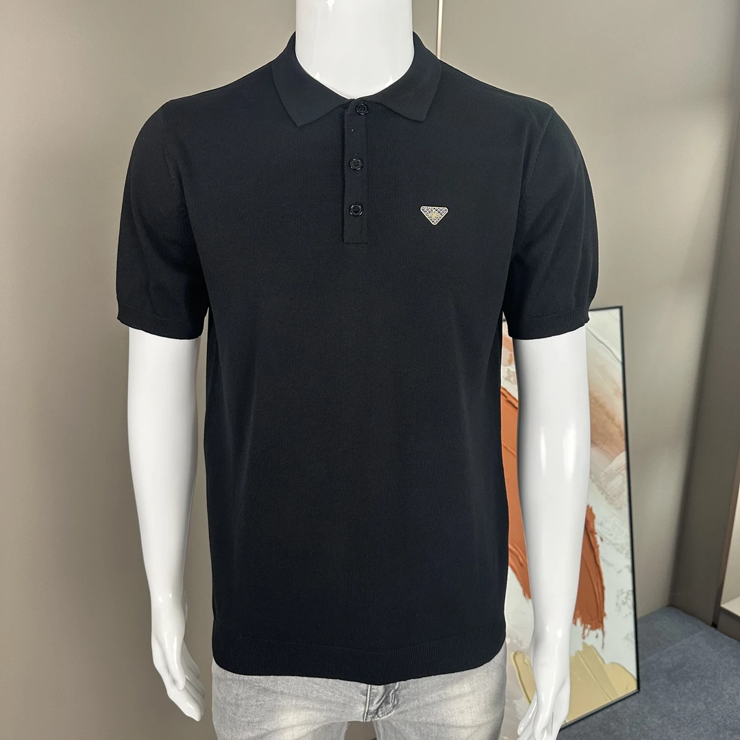 新款轻奢帅气半袖翻领时尚Polo衫男士夏季韩版休闲百搭短袖t恤男