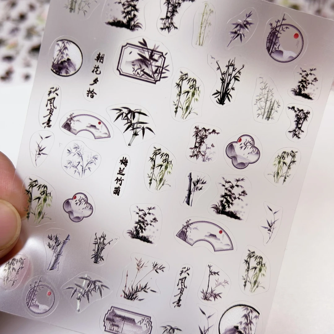 GMM果冻福利果冻平面薄韧贴纸百搭素材指甲贴办公贴纸