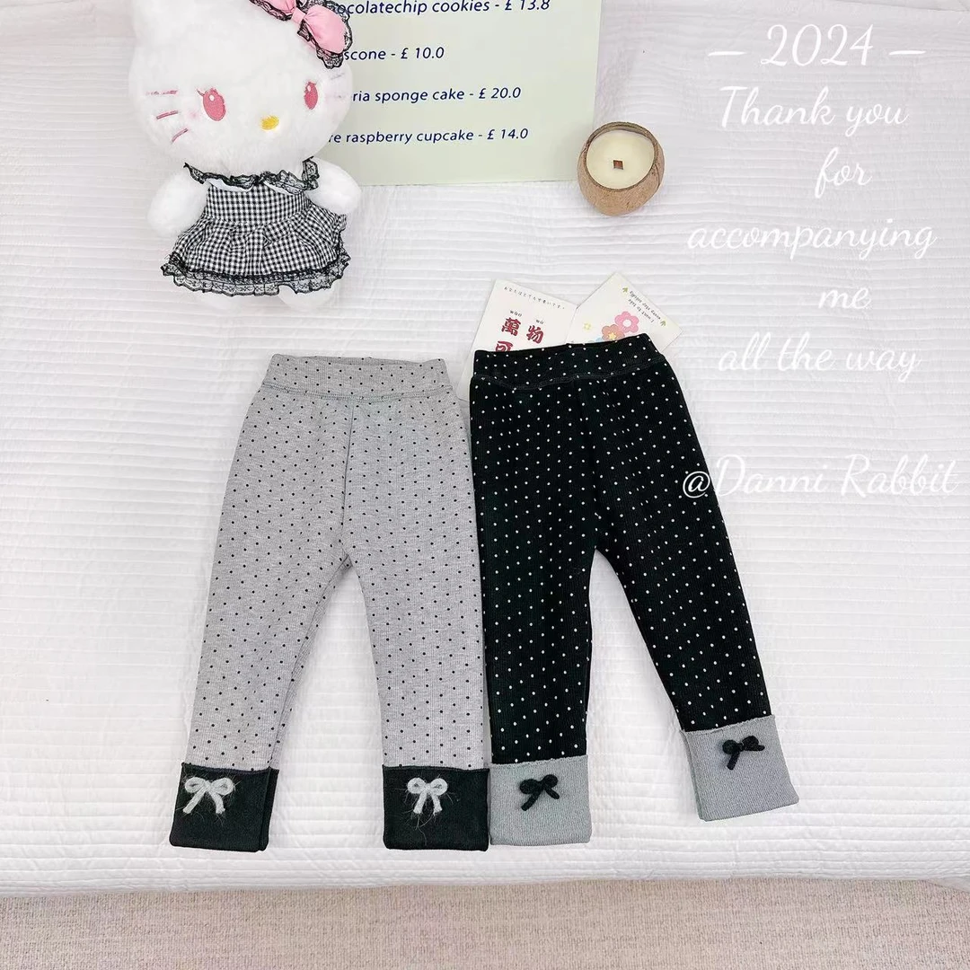 2024新款冬季波点*糕糕毛*加绒打底裤 D-Z981