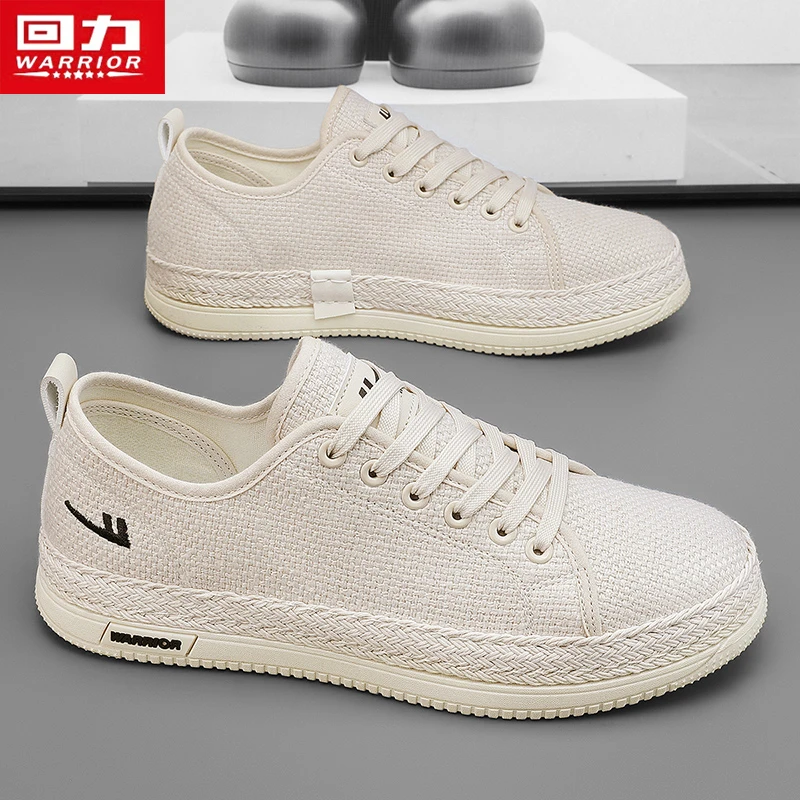 回力男鞋夏季透气轻便薄款帆布潮鞋男士软底防滑时尚百搭休闲板鞋