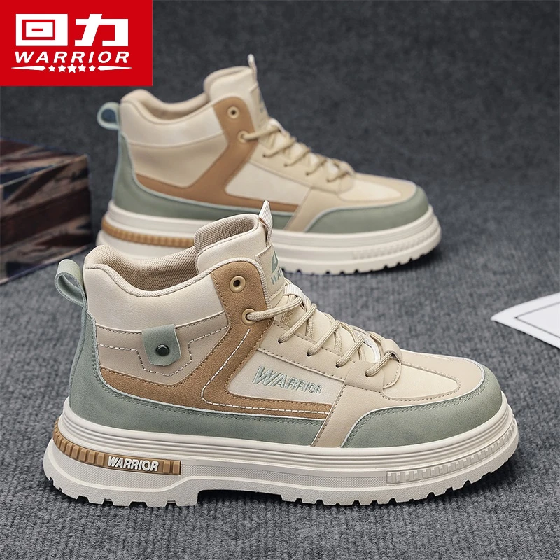 回力男鞋冬季2025新款青少年潮流百搭高帮工装鞋男士爆款休闲潮鞋