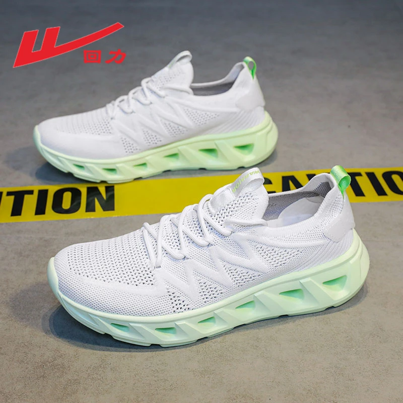 回力男鞋夏季新款薄荷曼波透气网面运动鞋男士休闲百搭厚底老爹鞋