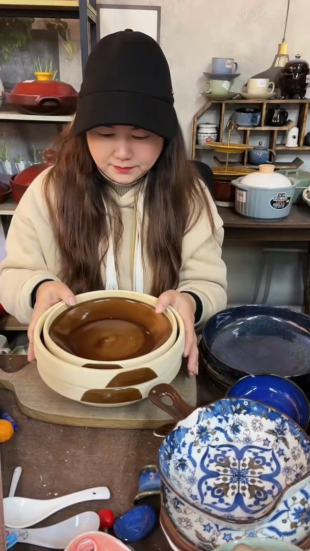 【闪购商品】碗D105 陶瓷可明火耐热煲不可干烧三件套