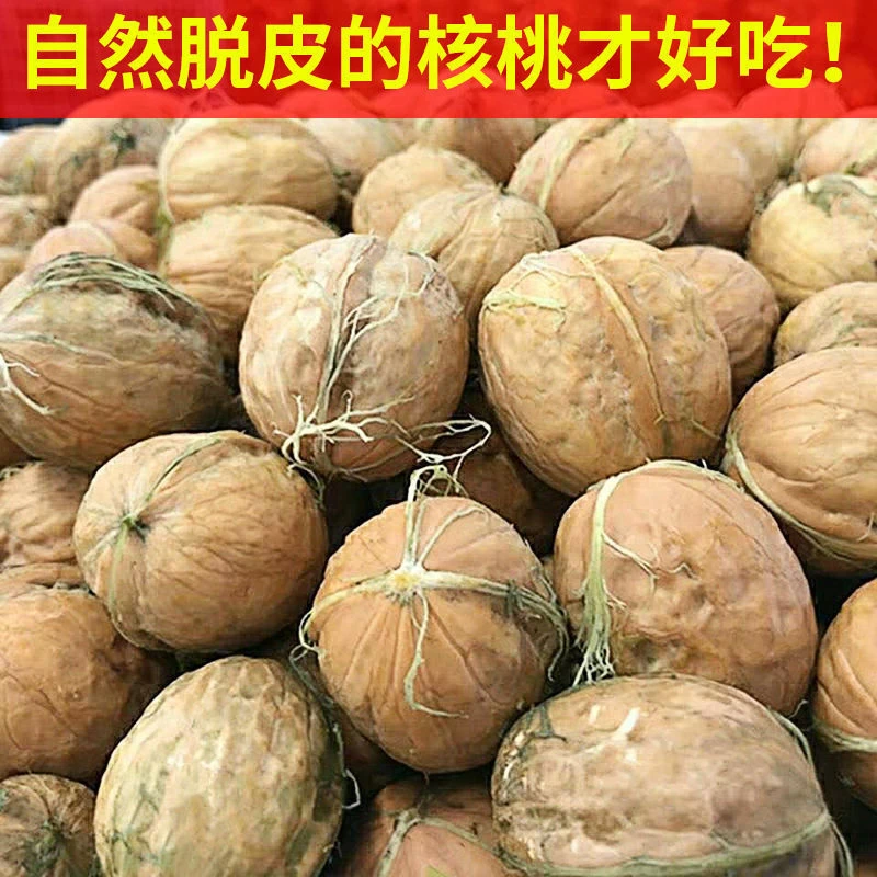 2025年新鲜纸皮湿核桃家人必吃零售一年只有这一季新鲜嫩美味水果