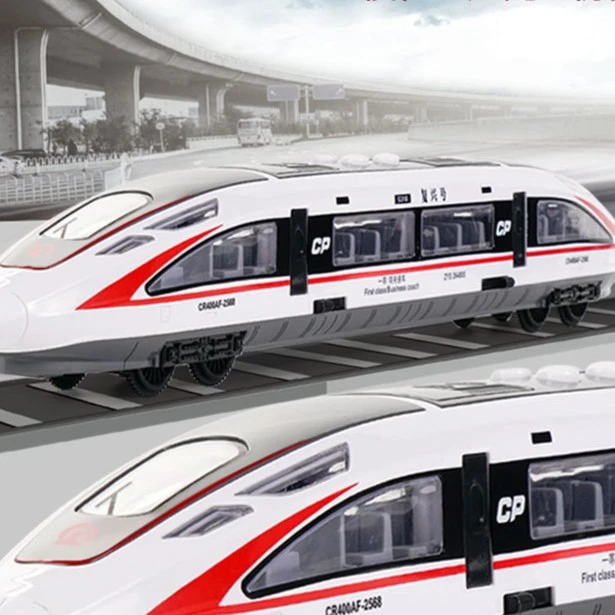 儿童益智惯性和谐号火车男孩仿真声光惯性复兴号列车玩具会讲故事