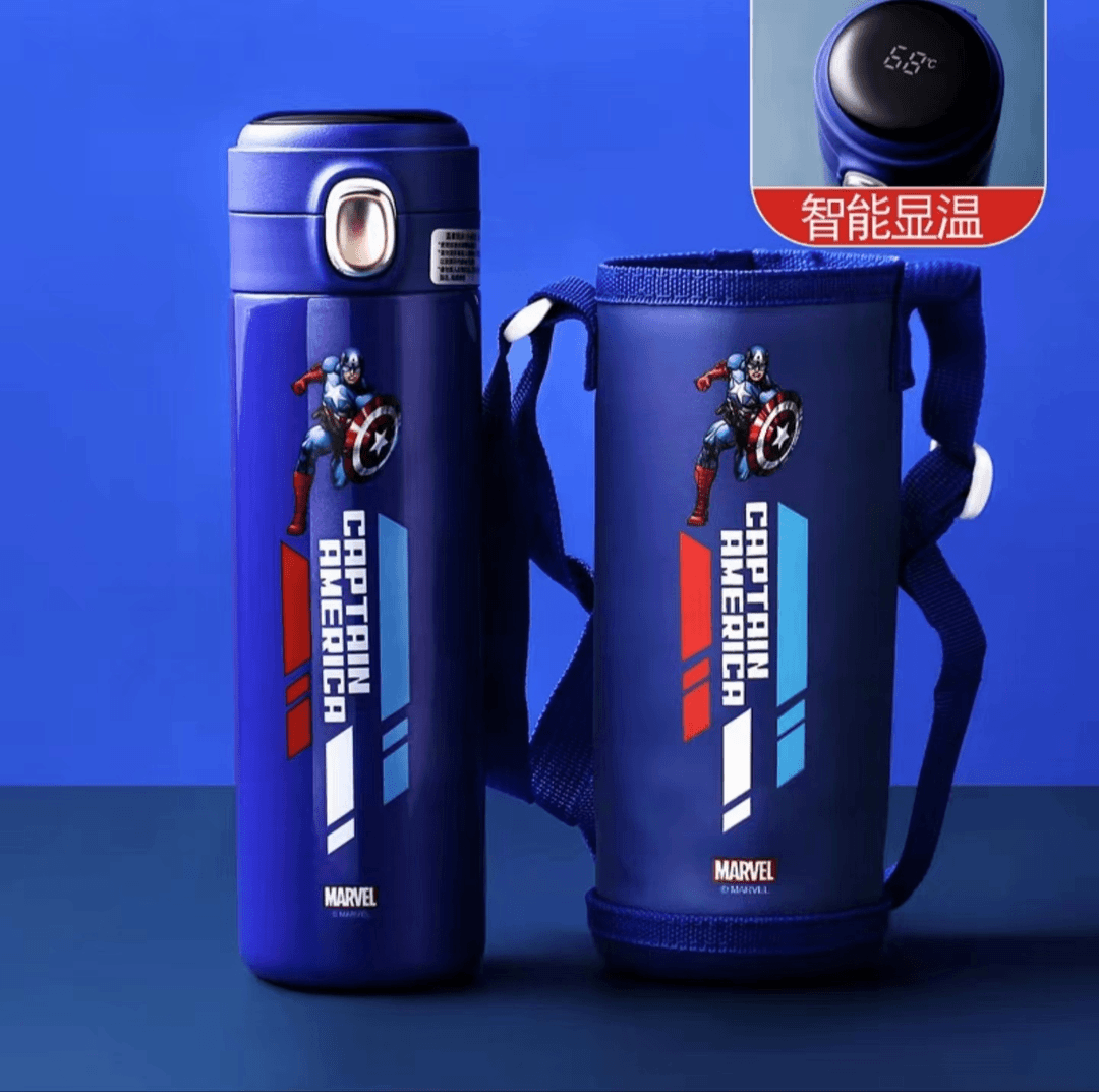 HP1002A1 美国队长系列弹跳温显自智能保温杯 一个