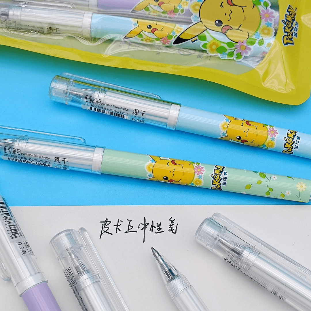 AIP405 宝可梦皮卡丘正版授权中性笔 3支/袋 2袋