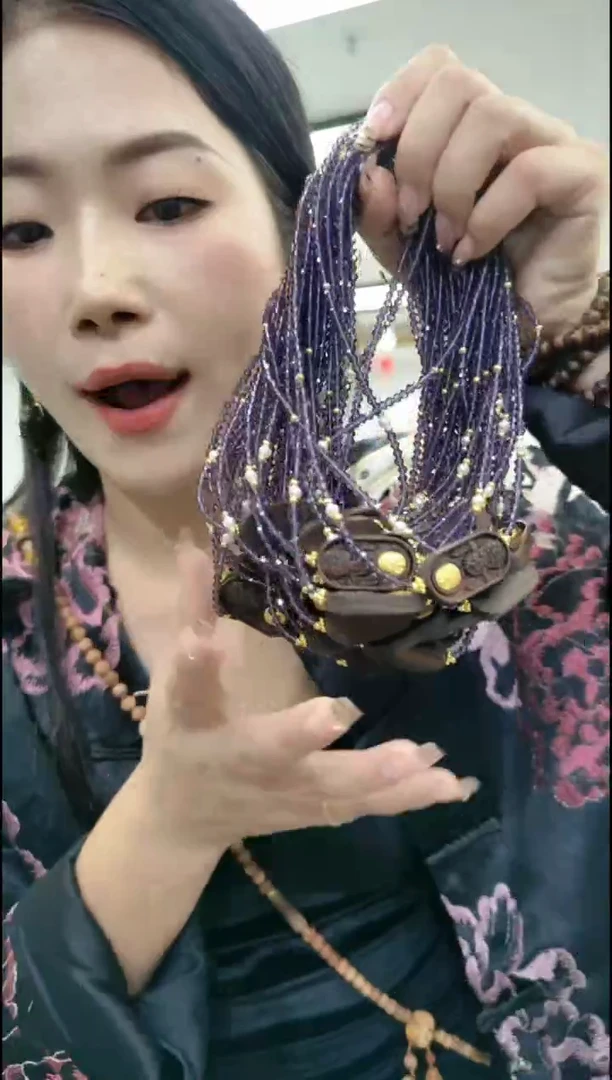 【闪购商品】紫晶颈饰合金16017 紫水晶扎基项链