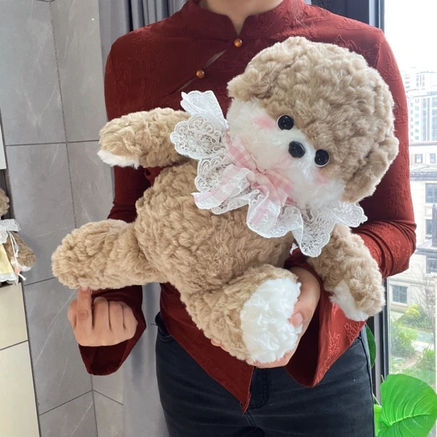 美盛匠新正版毛绒玩具仿真小狗狗玩偶泰迪狗公仔抱偶抱着睡觉礼物