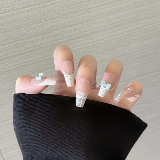【温柔童话】日常可戴轻奢美甲修饰手型气质美甲编号50