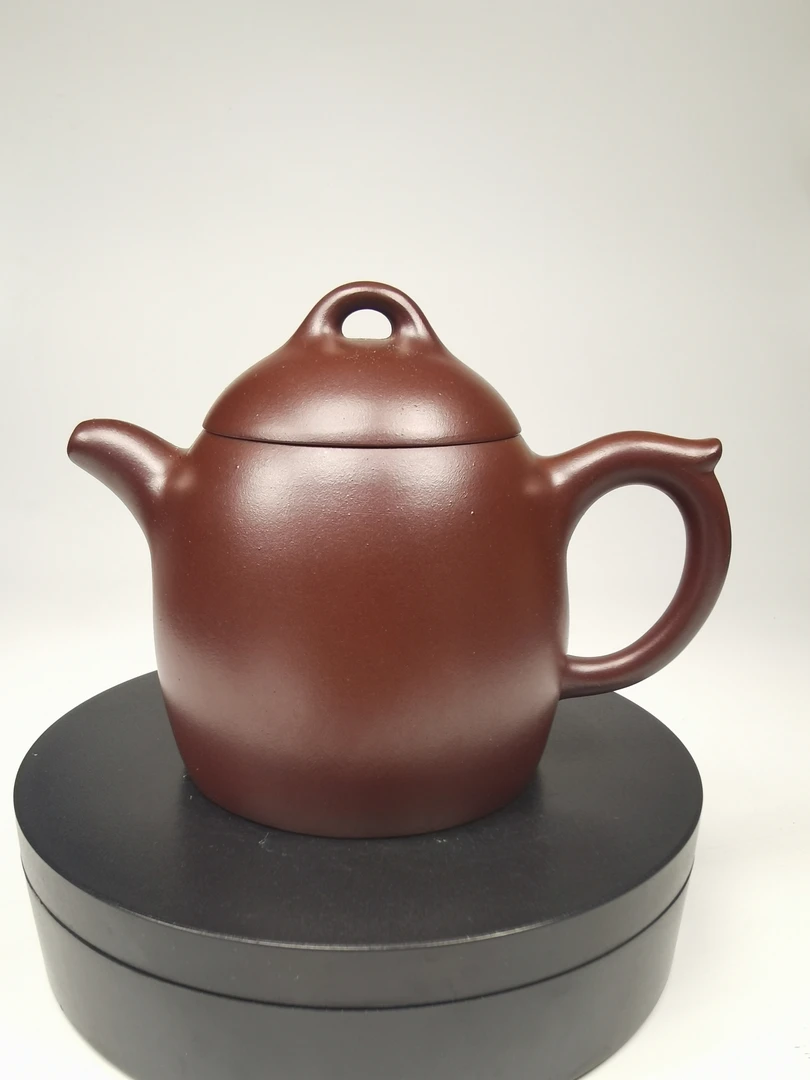 紫泥 秦权壶 手工制作  325cc