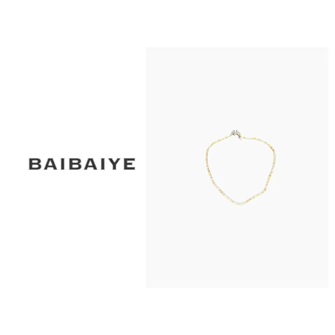 非金属仿珍珠项链 BAIBAIYE24SS项链天然贝壳小珠项链Z24SS673
