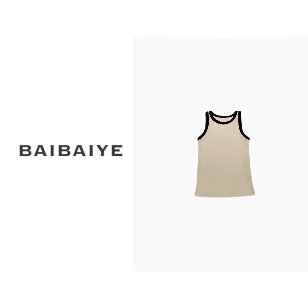 经典撞色透气舒适棉感背心Z24SE759