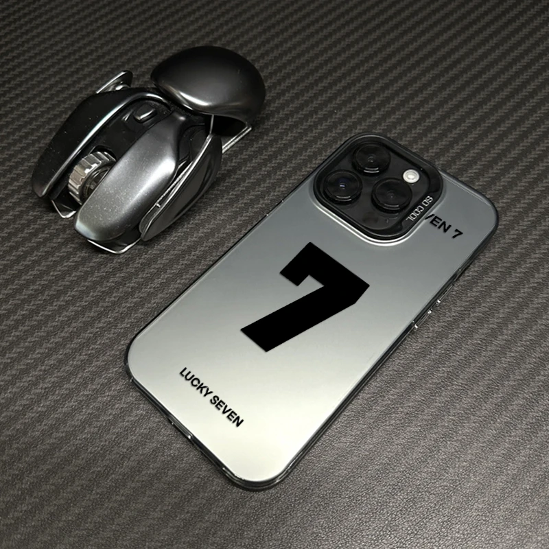 幸运7苹果15手机壳iphone14ProMax高级13pro磨砂12男11软xr/xs套