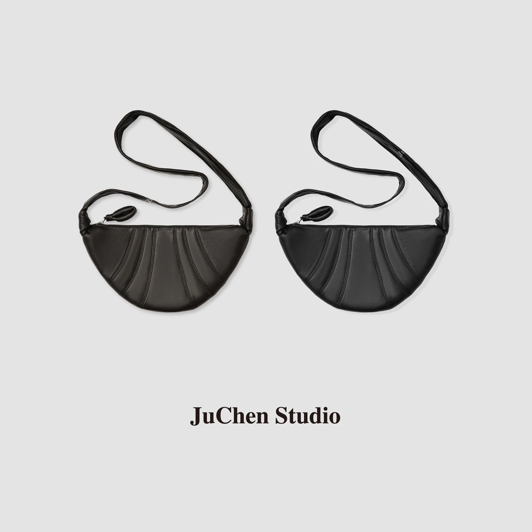 JuChen牛角包 细腻小中性单肩包斜挎包BB240309-34