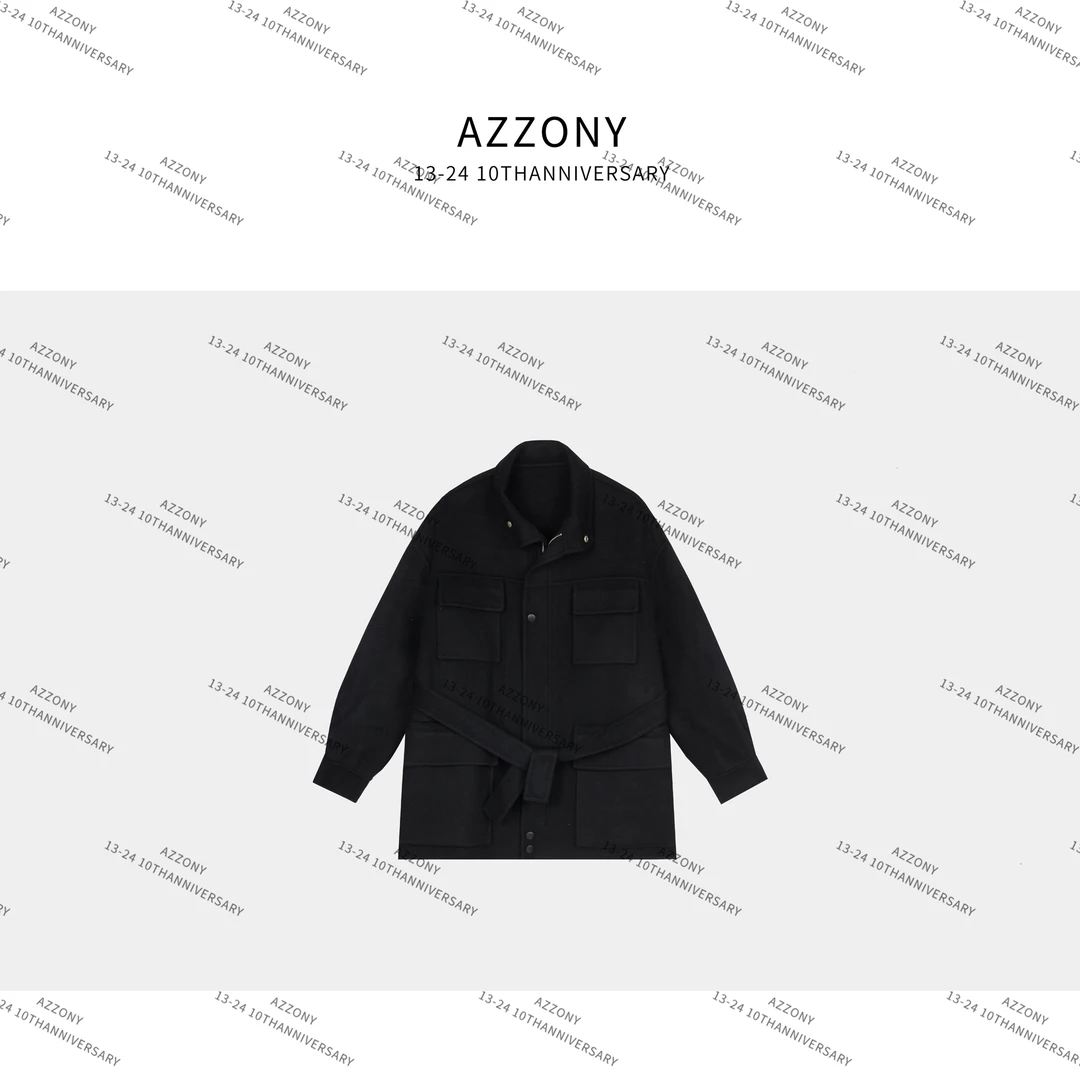 AZ  YYL  工装大口袋大衣  NEW冬款  B136