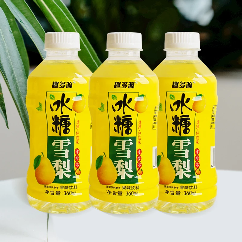 【超市同款】冰糖雪梨360ml*6瓶装果汁饮料一整箱雪梨果味饮品