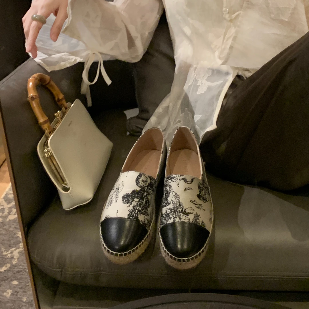 【活动款】葡萄妈studiolee懒人一脚蹬圆头小香风厚底渔夫鞋女