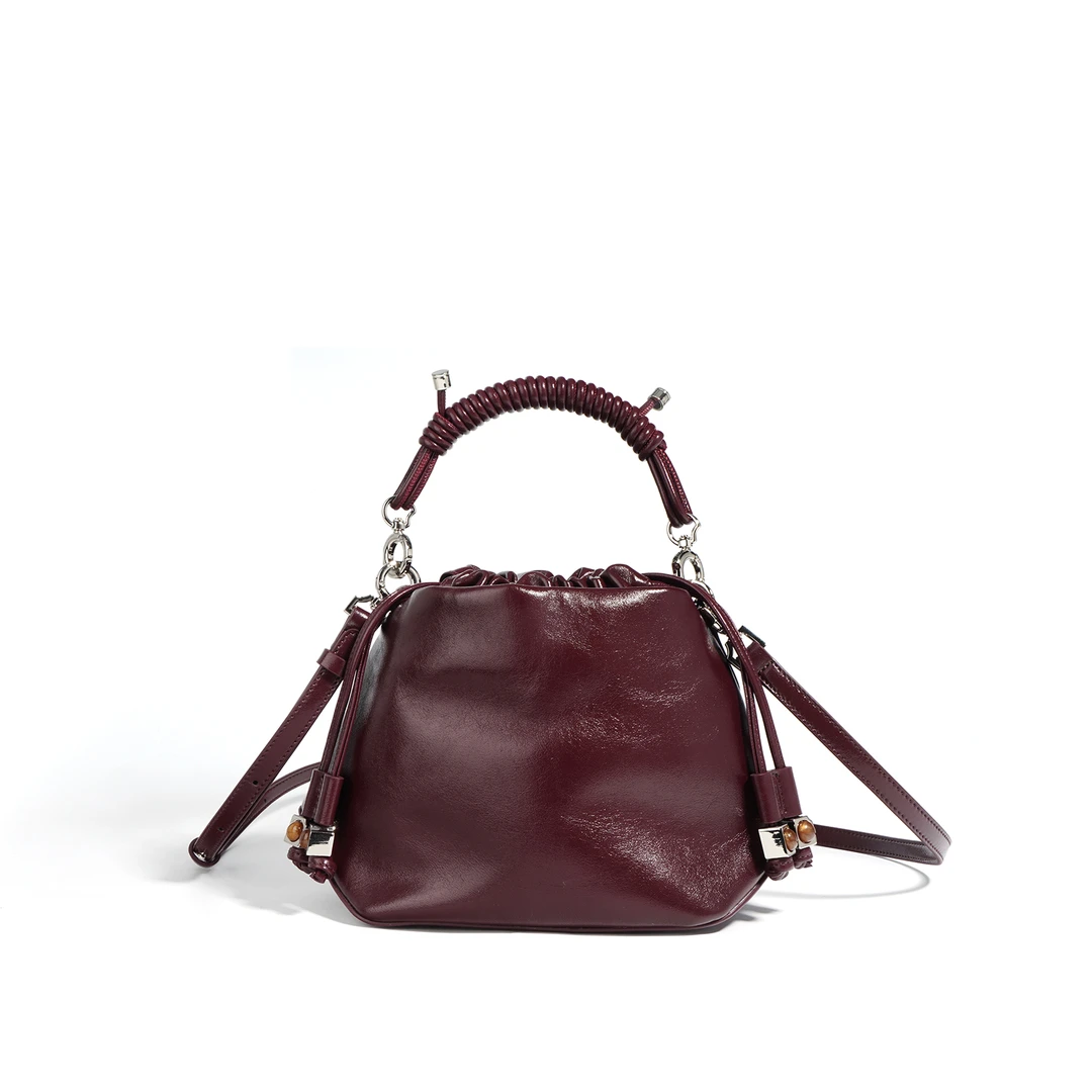 时尚单肩F9756-安可拉红轻奢手提包斜挎女包