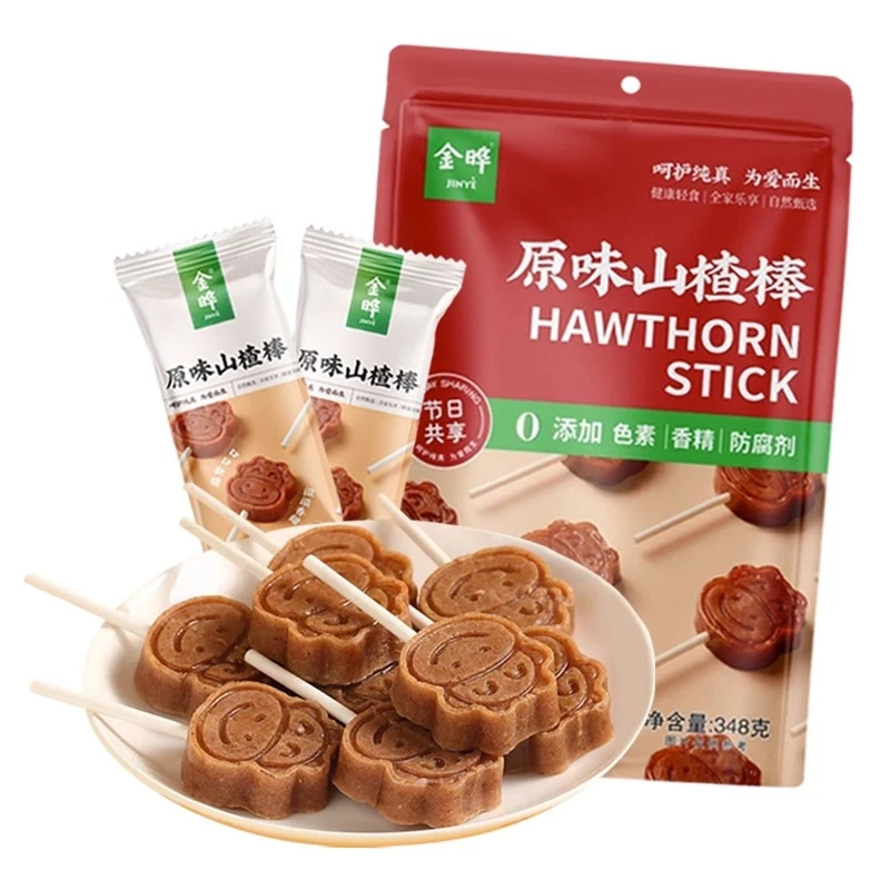 金晔牌不添加色素宝宝甜蜜零食大礼包348g甄选品牌酸甜原味山楂棒