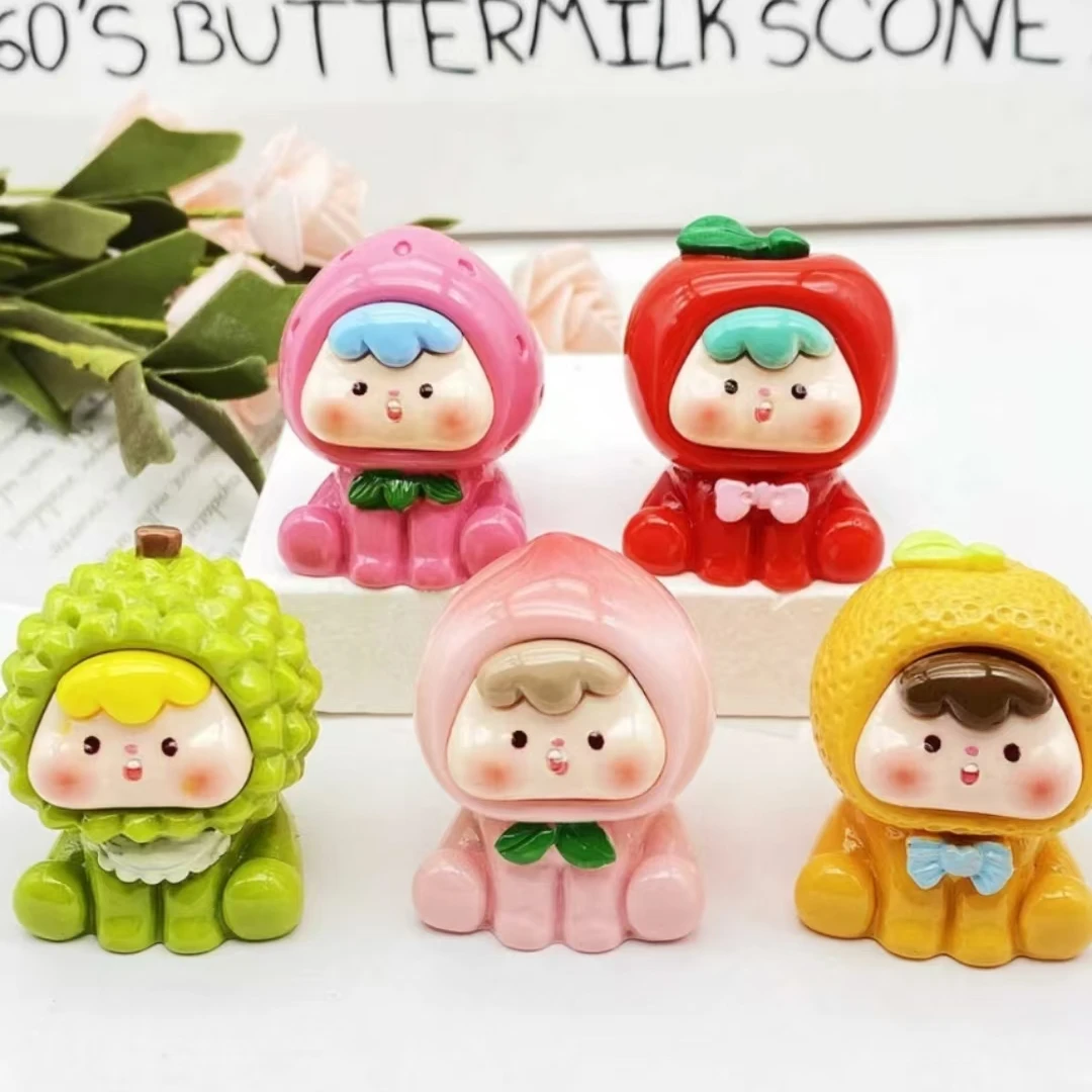 【直播拆】混拆水果崽崽二代升级夜光/实色DIY潮玩树脂九宫格