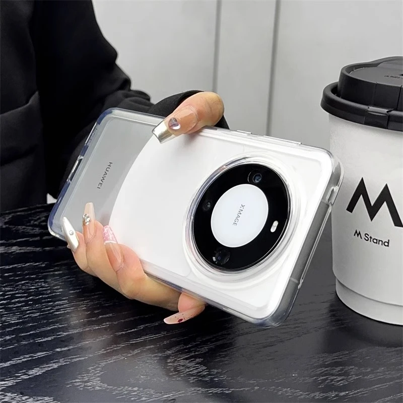 YOYO质感超好华为mate60pro手机壳透明保护壳50高级感40女款m简约