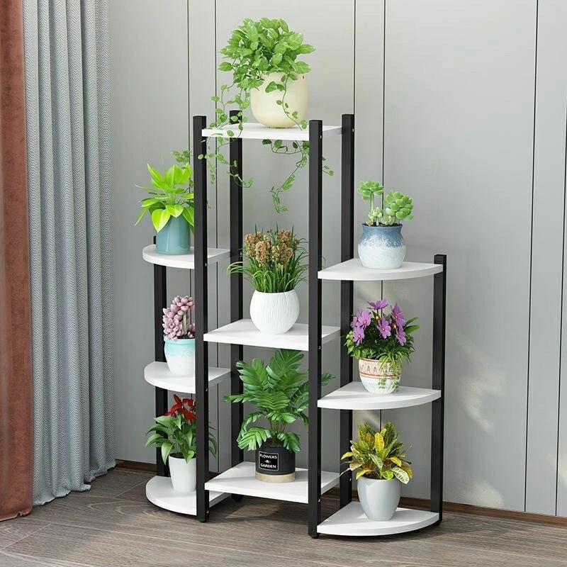 【如梦】花架铁艺多层室内装饰落地置物架家用花盆架花架子客厅架子