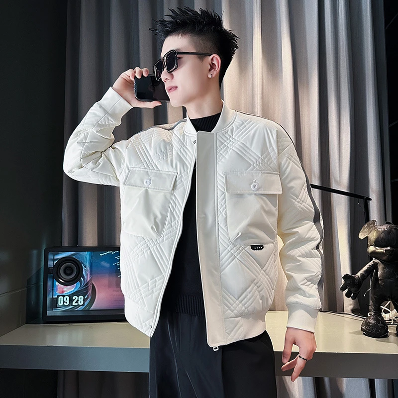 高级感棉服男士轻薄小棉袄2023新款棉衣男款冬季外套男式冬天外衣