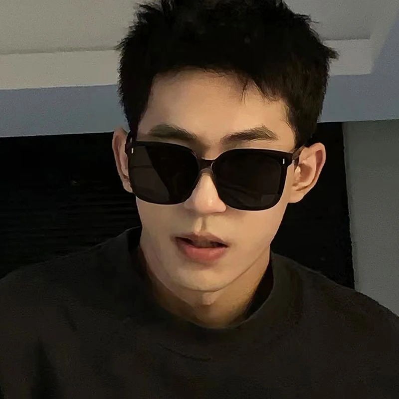 大框近视墨镜男士韩版潮开车防紫外线高级感黑色太阳眼镜可配度数