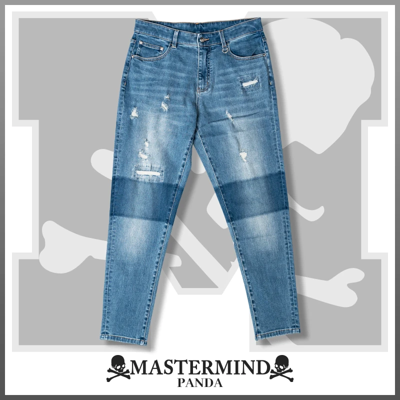 MASTERGUNS暗黑潮牌男牛仔裤直筒百搭春夏MJ007